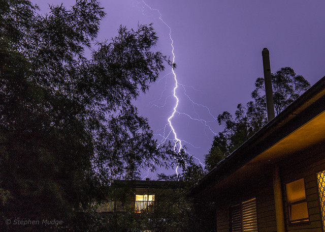 Lightning over Brisbane