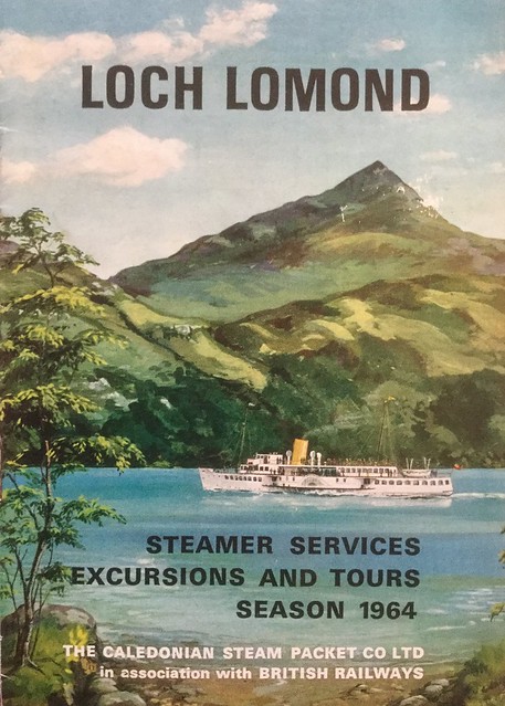 1964 brochure for the ps “Maid of the Loch” on Loch Lomond.