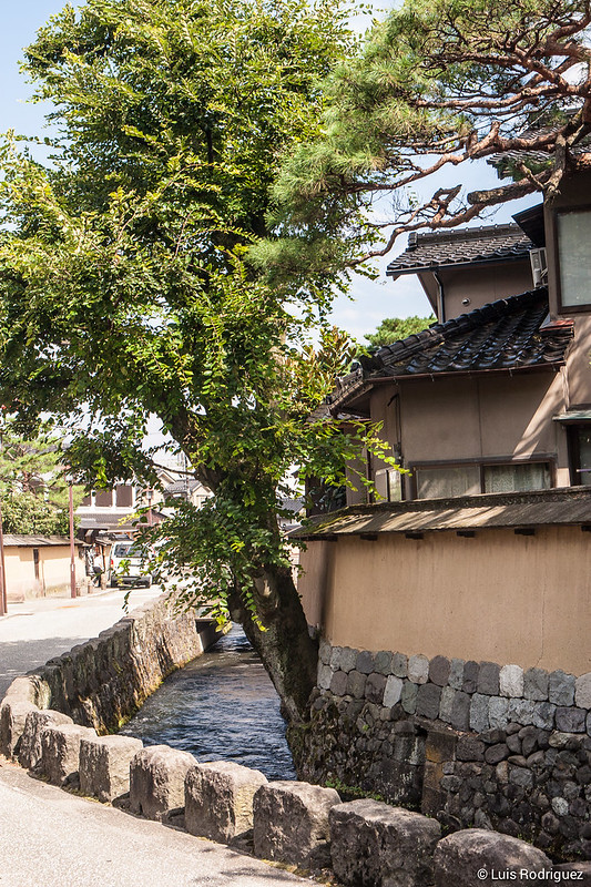 Canales en el barrio de samuráis