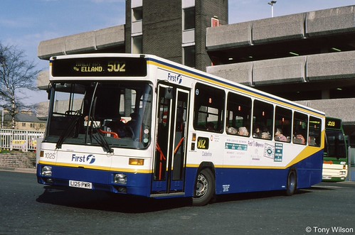 L125 PWR Calderline 1025 Volvo B10B with Alexander Strider body at Huddersfield April99 (Copy) | by focus- transport
