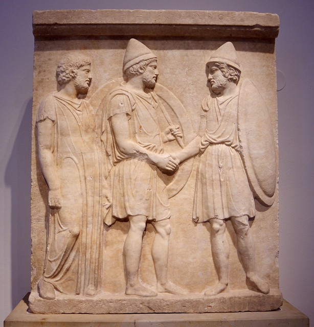 Marble Funerary Relief of Sosias and Kephisodoros