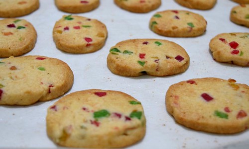 Tutti Frutti Cookies after Baking