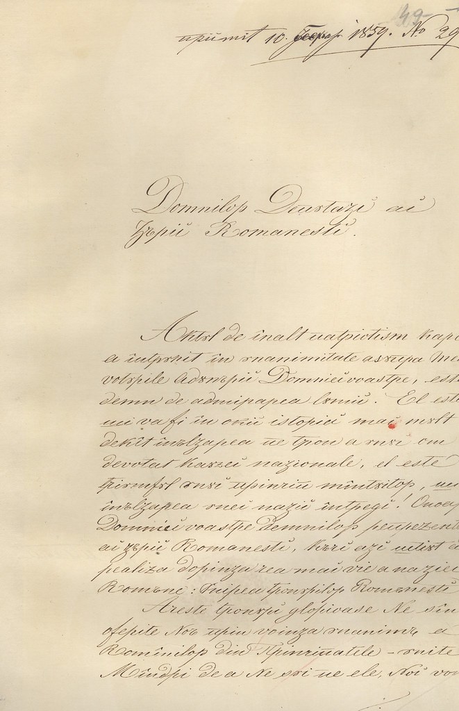 Pronounce heroine Yup 1859 februarie 10. Proclamaţia domnitorului Al. I. Cuza că… | Flickr