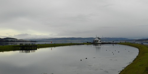 grey day caledonian canal inverness coyyage mountains snow ducks still quiet curve walk enjoy allanmaciver