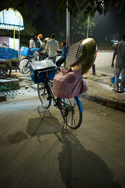 Food seller's bike - Sukhna Lake - Chandigarh