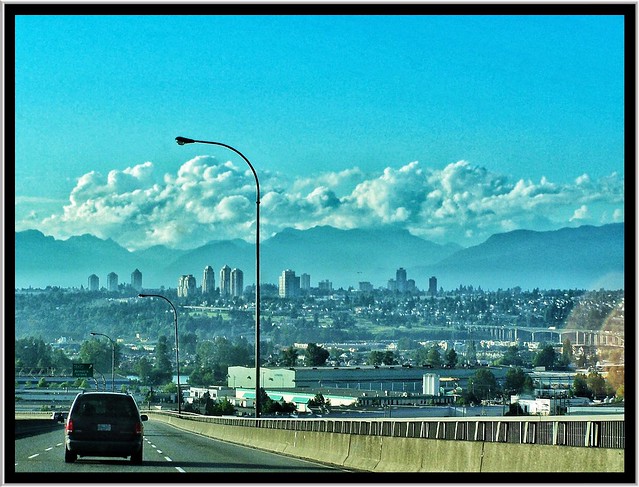 Richmond British Columbia - Canada - The Arthur Laing Bridge - View Vancouver BC