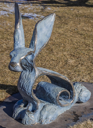 bensonsculpturegarden loveland winter walk cottonclementine sandypgraves bunny blue