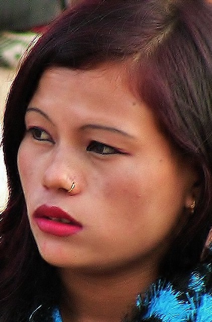NEPAL,unterwegs  in der Königsstadt Patan, Lalitpur, nepalese girl, 15193/7925