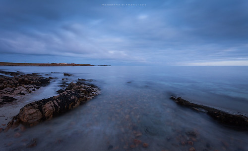 landscape seascape cloudy longexposure rock deerness orkney mainland island scotland canon 5dmkii ef1740 wideangle fullframe blue colour