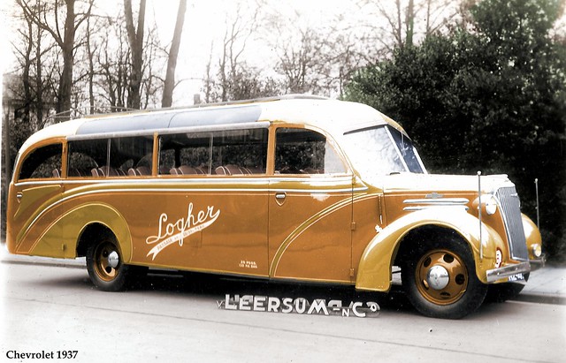 1937 Chevrolet bus,  carrosserie: Van Leersum, Hilversum