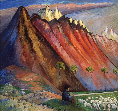 Marianne von Werefkin, Lebensabend / Sunset years by HEN-Magonza, Marianne von Werefkin, Tula, Russisches Kaiserreich 1860 - Ascona, Schweiz 1938 
Lebensabend / Sunse