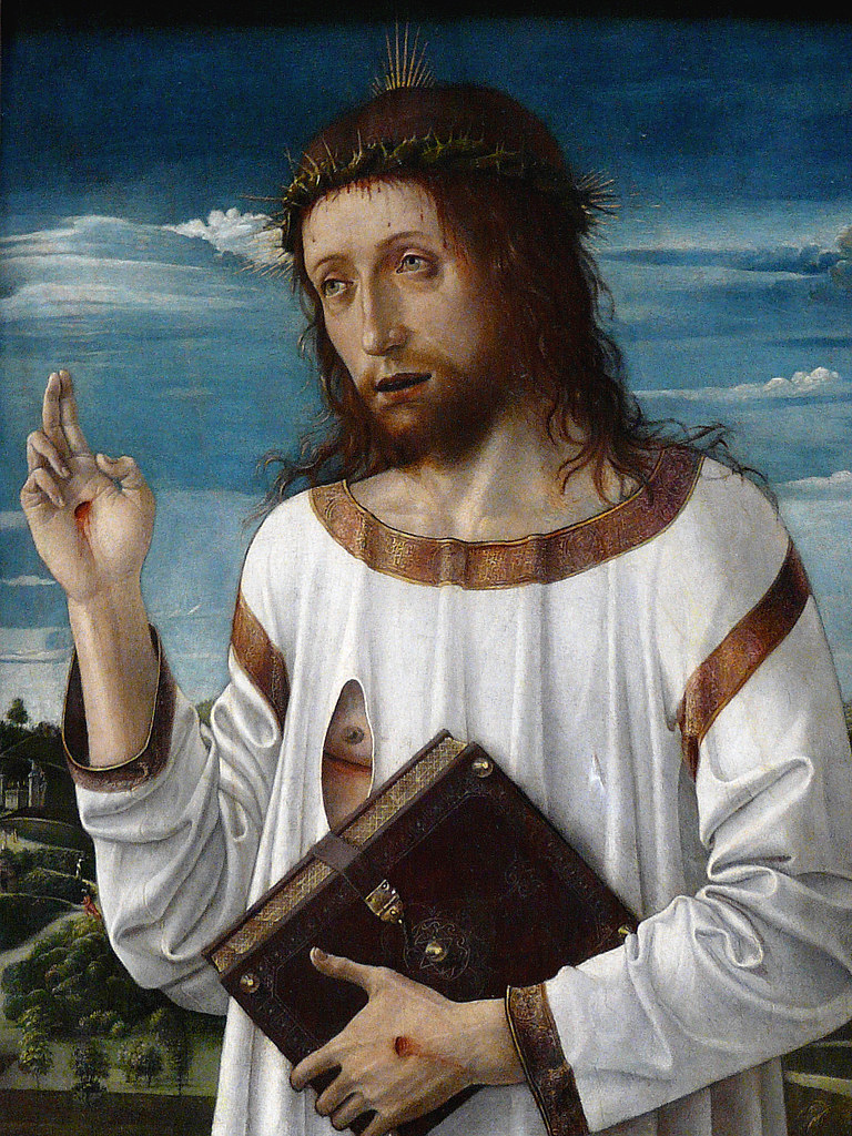 BELLINI Giovanni,1465-70 - Le Christ Bénissant (Louvre) - … | Flickr