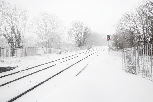 Snowy Tracks, Penryn Station