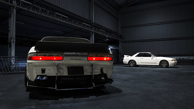 S13 Silvia & R32 Skyline.