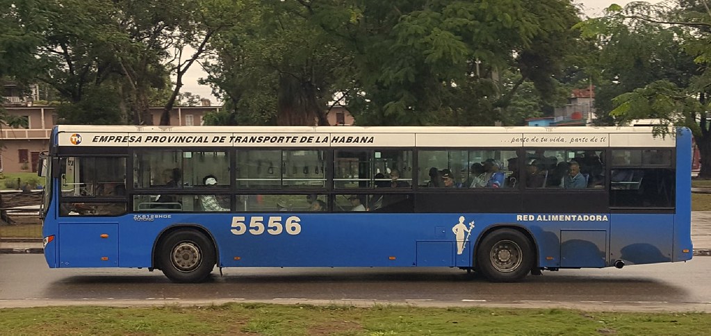 EMPRESA PROVINCIAL DE TRANSPORTE DE LA HABANA, No. 5556 Ruta A30  GUANABACOA-R. MANANA-H.M. ENRIQUEZ-T. TRENES  Enero/6/2018