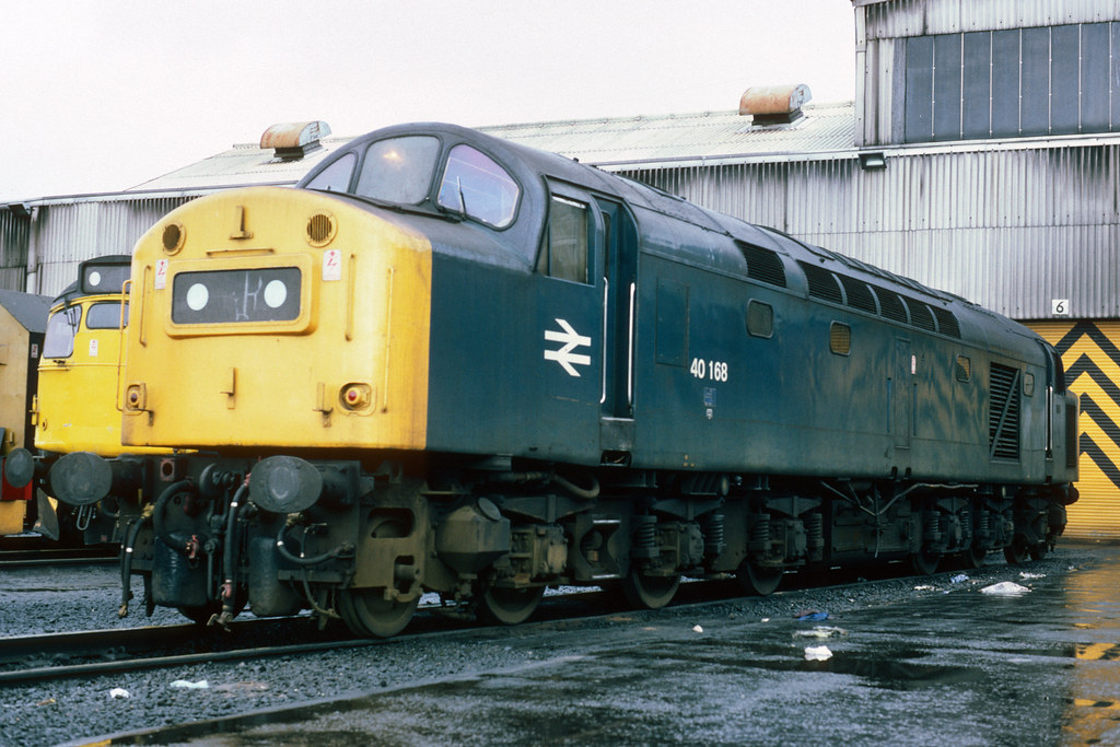 British Rail class 40 diesel locomotive 40168, Eastfield d… | Flickr