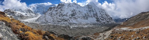 kangchenjungatrekking northbasecamp 7902m 8505m 8586m himalaya kangbachen kangchenjunga lhonak mountain nepal pangpema panorama wedgepeak yalung