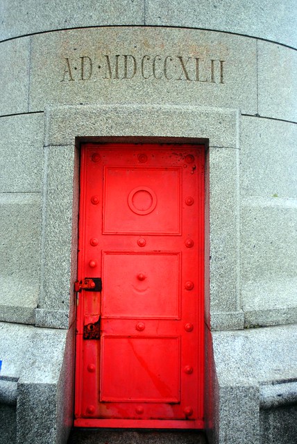 West Pier Lighthouse's red door