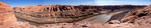 moab utah usa poisonspidermesa coloradoriver river potashroad kanecreekroad behindtherocks panorama