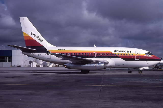 N472GB - Boeing 737-159 - American - KLAX - Aug 1987