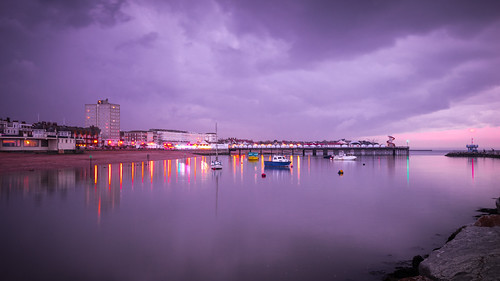 Evening lights, Herne Bay Harbour | by Aliy
