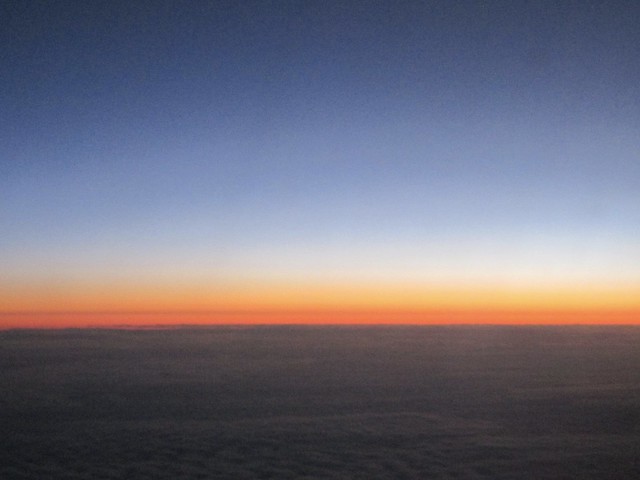 From the 'plane window