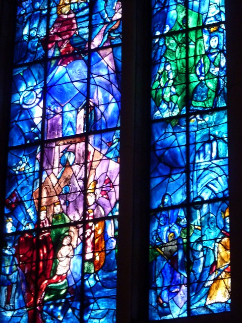 Reims Cathedral, windows by Marc Chagall 1971