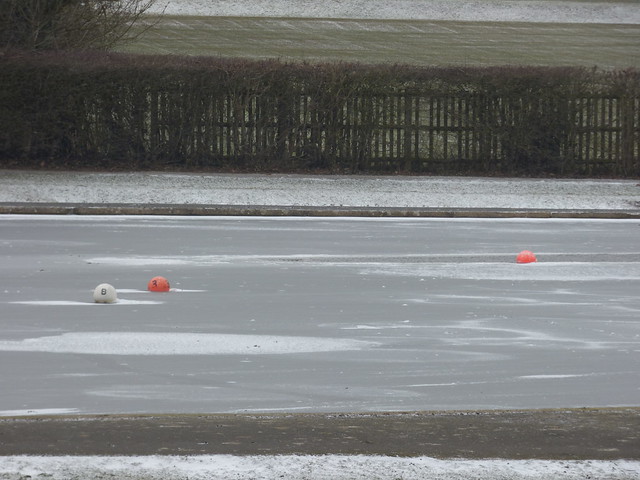 The Valley Parkway - Bournville Lane, Bournville - frozen lake- buoys