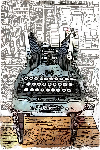 Old Oliver Typewriter...iColorama