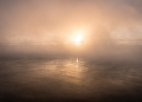 fog river sunrise saskatoon saskatchewan canada ca