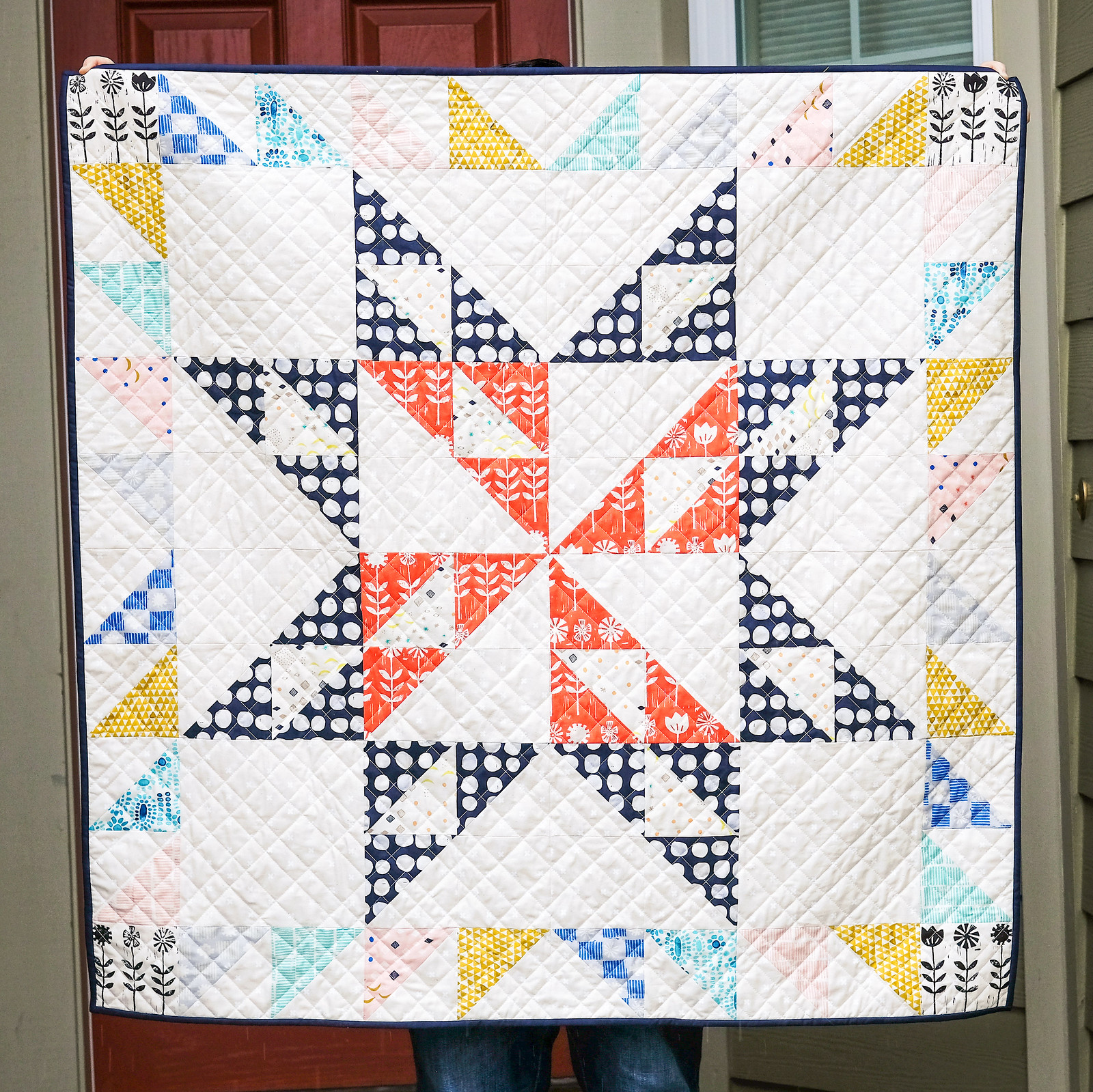 February Giant Block Quilt - Kitchen Table Quilting
