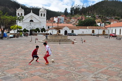 Sucre - Soccer in front of the Virgin