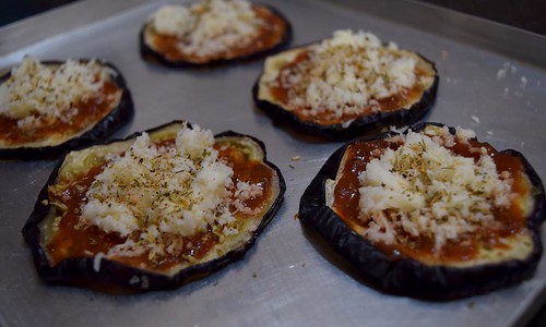 Eggplant Pizza Before baking