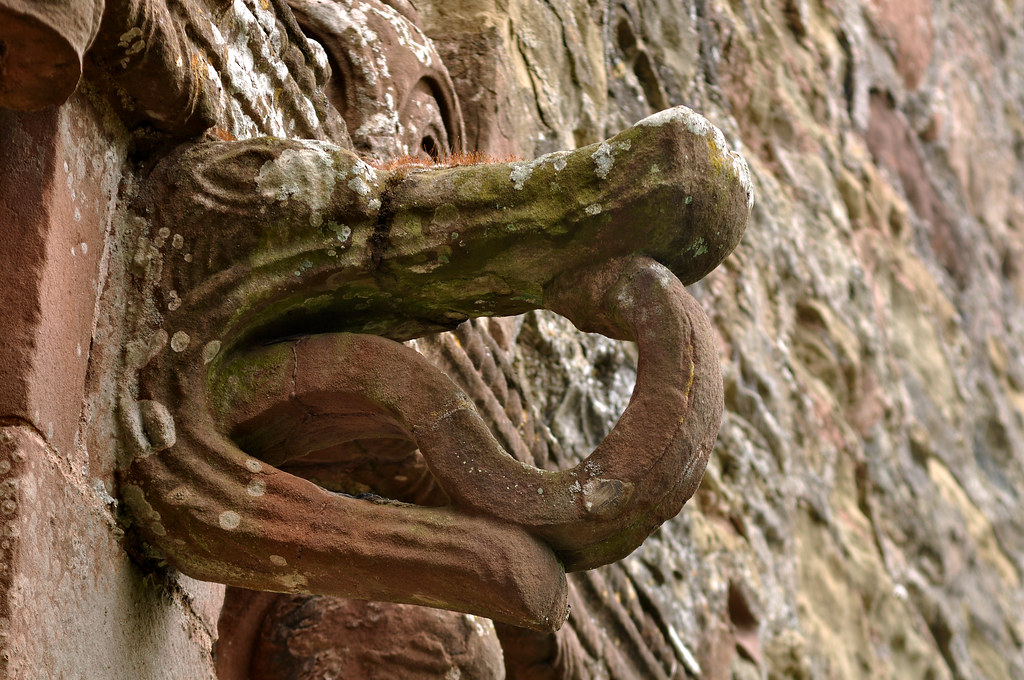 Kilpeck, Herefordshire, Church of St Mary and St David, west wall, detail