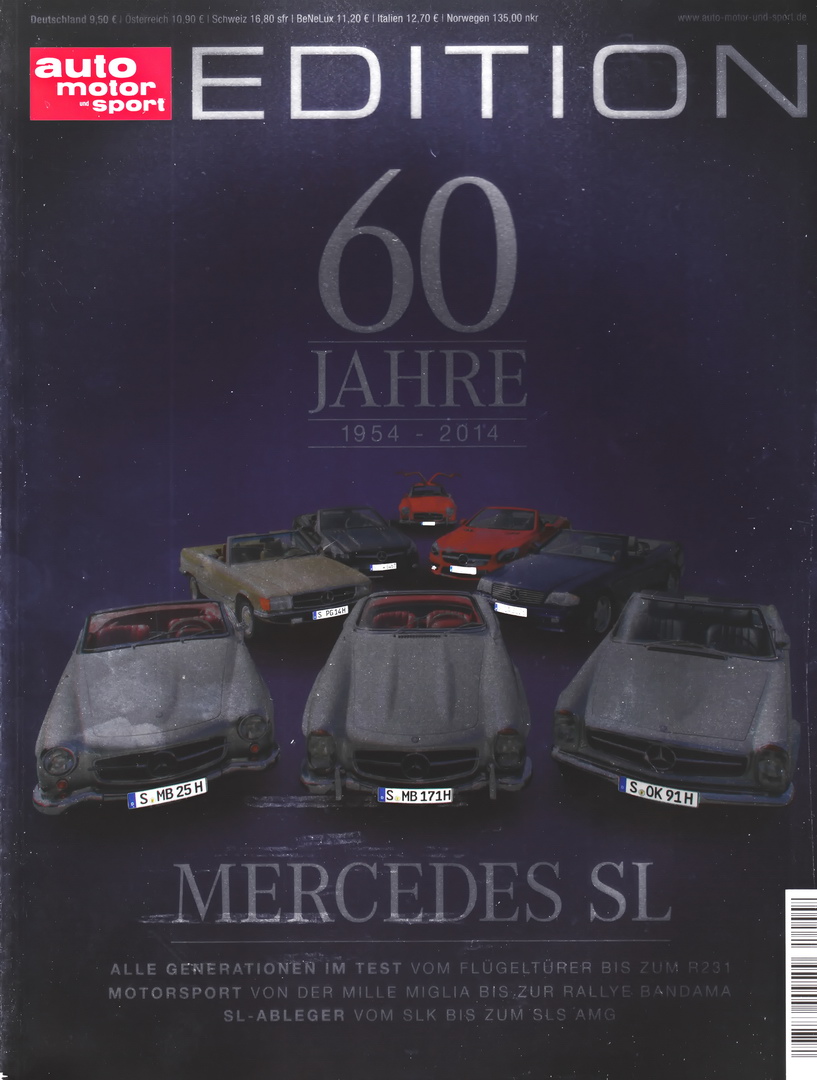 Image of auto motor und sport Edition - 60 Jahre Mercedes SL - cover