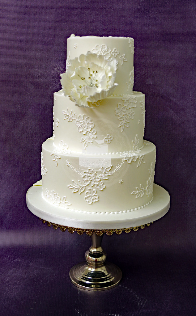 Embroidered Wedding Cake