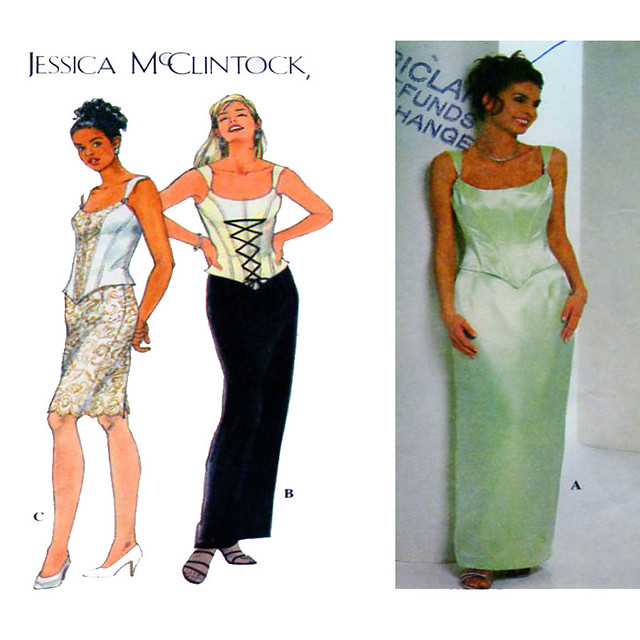 Simplicity 7637 Jessica McClintock gown