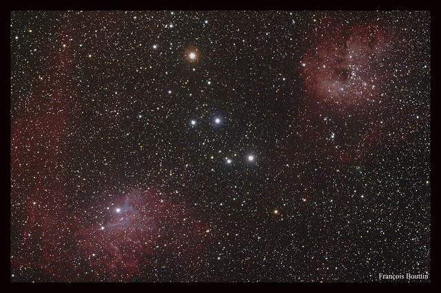 A window on Universe : Flaming star nebula - Nébuleuse de l'étoile flamboyante