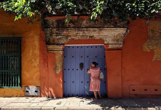 ...colorful walls of Cartagena