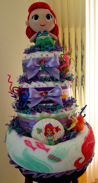 Disneys Little Mermaid (Ariel) Diaper cake