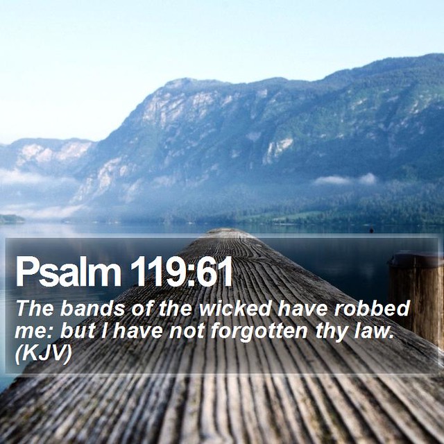 Daily Bible Verse - Psalm 119:61 | Psalm 119:61 The bands of… | Flickr