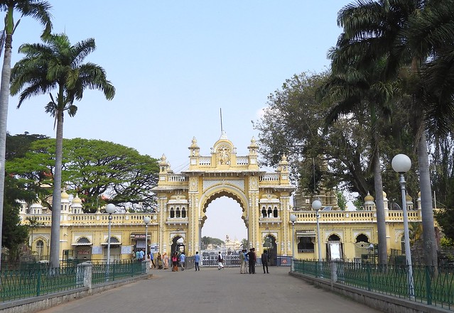 India (Mysore) Main entrance gate to the  Mysuru Palace Complex