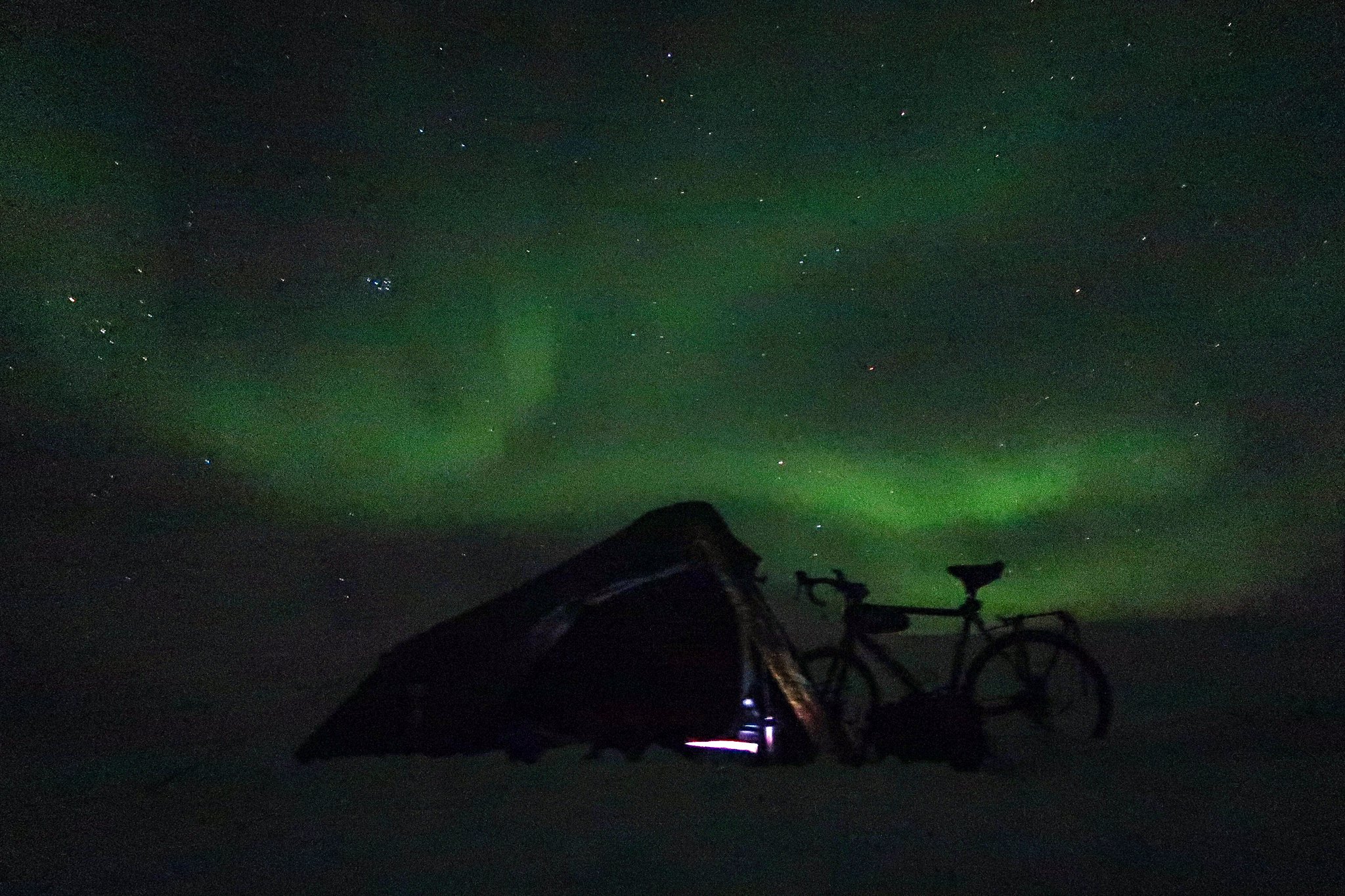 Camping with Nothern Lights