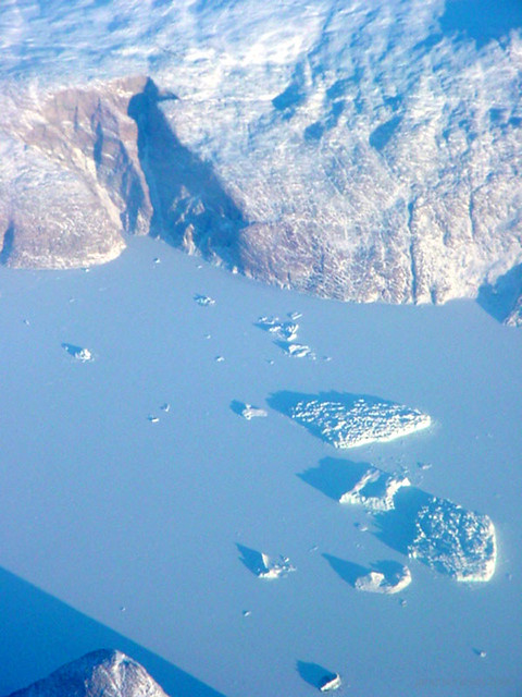 Icebergs in a Frozen Sea