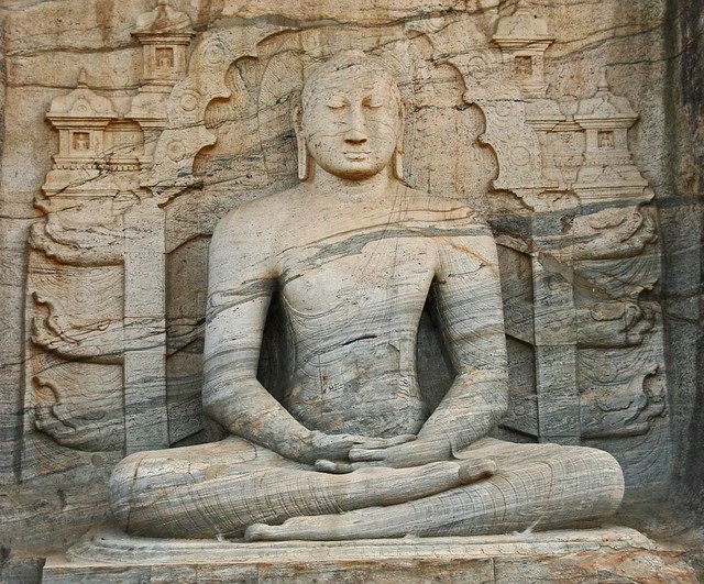 One of the four Buddhas of Gal Vihara