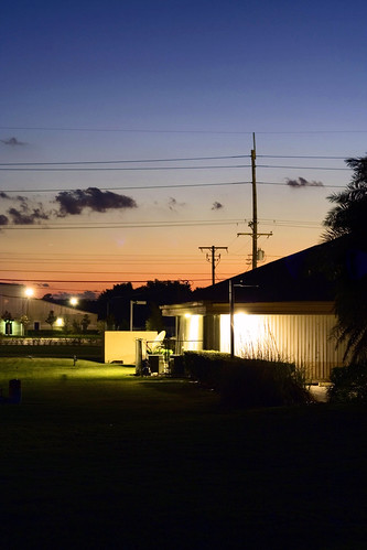 Nightlight by Android9, sunset tampa 350d 50mm lights nightlight
