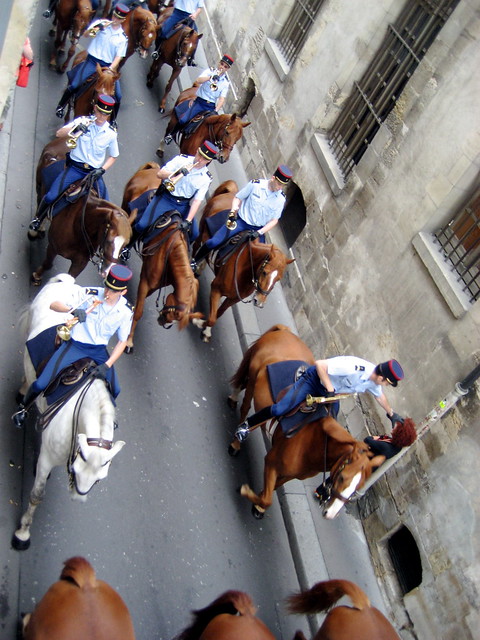 Equestrian military band in Paris - 1