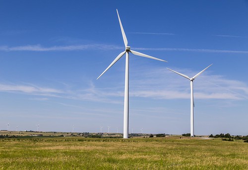 oklahoma rural route66 windmills turbines