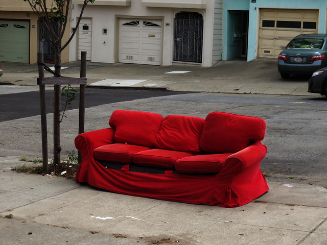 red couch on 26th ave (in front of my house) -2015