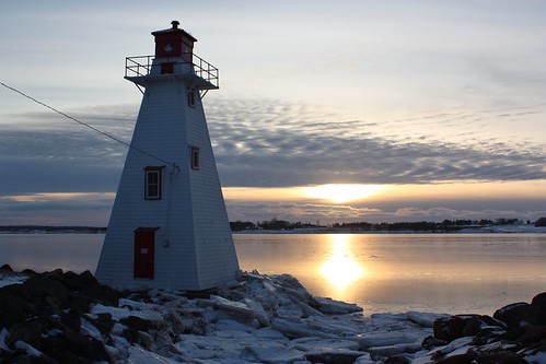 charlottetown pei canada lighthouse sunset